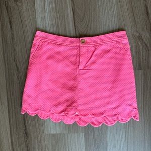 Lily Pulitzer Pink Scalloped Skort
